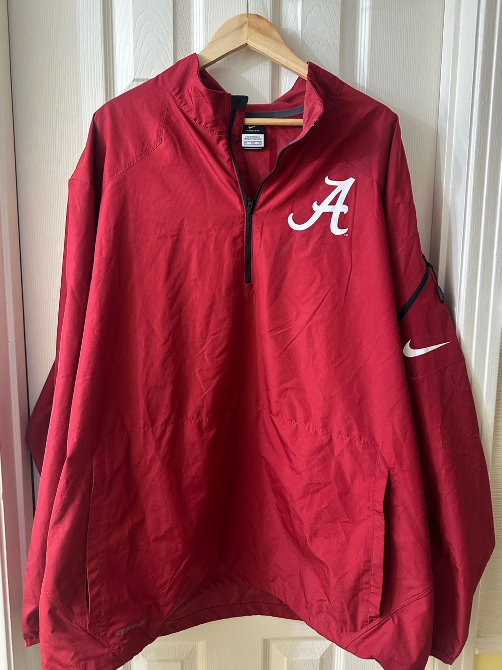 Nike Alabama Crimson Half-Zip Windbreaker